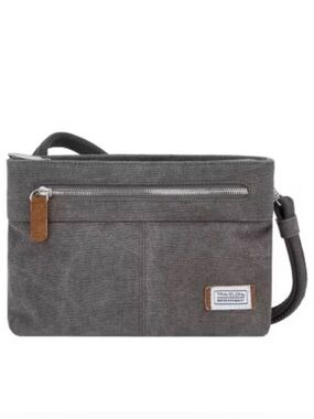 Travelon Heritage Collection Messenger Bag pewter